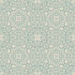 Seamless asian ethnic floral retro doodle background pattern in vector. Islam, Arabic, Indian, ottoman motifs design tribal pattern. Zentangle circles for printing on fabric or paper