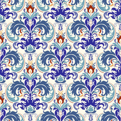 Seamless background from a floral ornament, Fashionable modern wallpaper, tiles or textile
