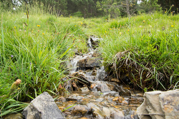 Cascade lac de l'Oule France