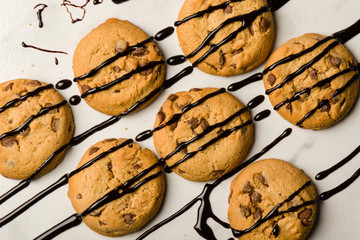 fresh chocolate biscuits