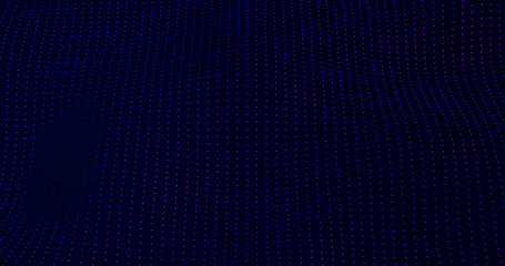 Futuristic network connecting dots - Computer generated abstract background