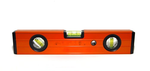 Spirit level isolated on white