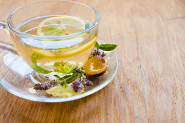 Herbal tea from lemon balm