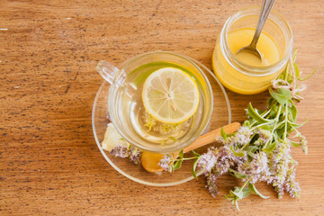 Herbal tea from lemon balm