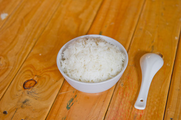 rice in bowl