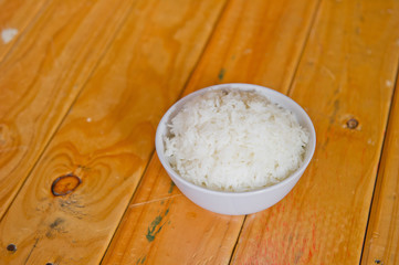 rice in bowl