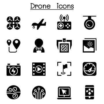 Drone icon set