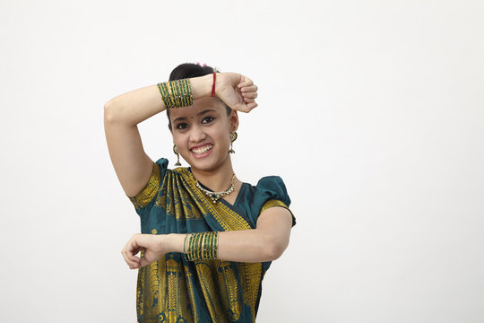Indian woman with saree