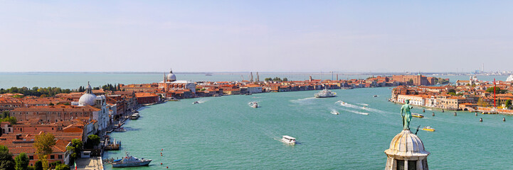 Venice Italy Canal Panorama