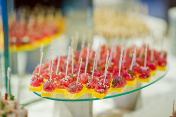 wedding catering food. cocktail food. dessert