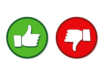 bewertung daumen hoch daumen runter