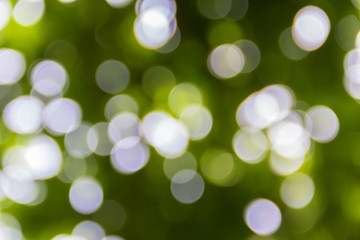 Obraz premium Colorful light neon circle in dark black background