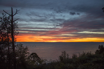 Sunrise over the bay