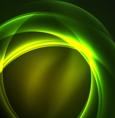 Glowing geometric shapes