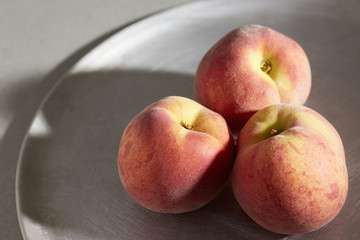 Fresh yellow peaches from Chester County, Pennsylvania, USA