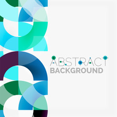 Fototapeta premium Colorful rings on grey background, modern geometric pattern design