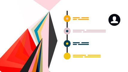 Modern triangle presentation template