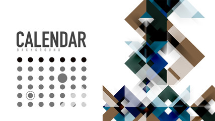 Business presentation geometric template