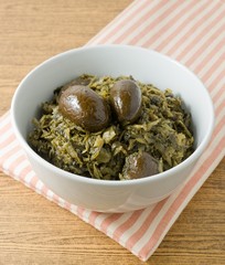 Bowl of Delicious Chopped Chinese Pickled Cabbage