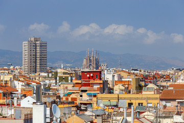 Obraz premium Barcelona. Aerial view of the city.