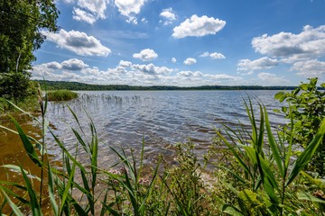 reflection of clouds in the lake