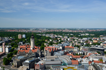 Obraz premium Blick über Leipzig