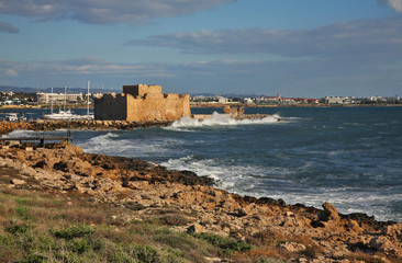 Fototapeta na wymiar Castle in Pathos. Cyprus
