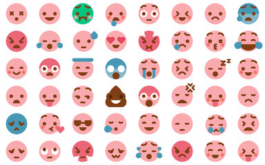 48 Cute Emoticon Pack Collection - 166825252