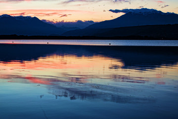 tramonto sul mare isole shetland scozia