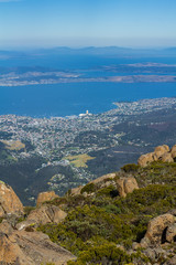 Mount Wellington, Hobart, Australia - 7 January 2017: the stunning summit of Mount Wellington...
