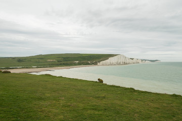 Scogliere bianche al Seven Sisters Country Park - Sussex, Inghilterra