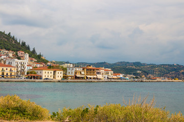 Fototapeta na wymiar View of the Githio town. Lakonia, Peloponnese, Greece