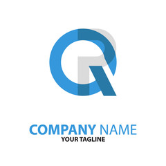 Q and P initial logo concept