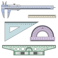 set of measuring instruments