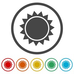 Sun Icons set Flat Graphic Design - Illustration 