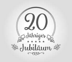 20 Jubilaeum vector