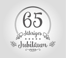 65 Jubilaeum vector