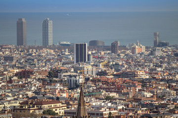 Panorama of Barcelona, Spain