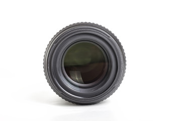 Lens of a digital photography camera.