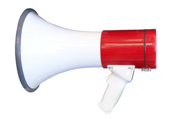 Megaphone isolated on white background