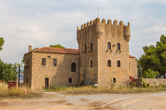 Tzannetakis Tower in Githio, Peloponnese, Greece