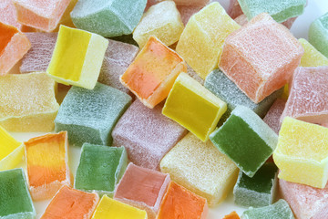 Delicious colorful Turkish delight