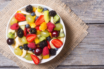 Fruit and berries salad