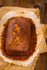 Banana Sweet Bread. Selective focus.