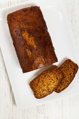 Banana Sweet Bread. Selective focus.