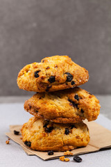 Blueberry Scones Pastry. Selective focus.