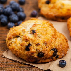 Blueberry Scones Pastry. Selective focus.