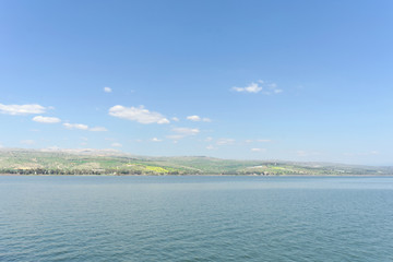 Israel, view of the Sea of Galilee