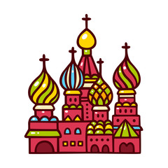 Russia, Moscow Saint Basil cathedral.