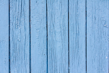 Fototapeta na wymiar Texture of old wood with worn blue paint